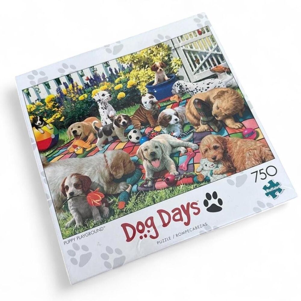 Buffalo Games Dog Days 750 Piece Jigsaw Puzzle Complete